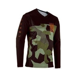 leatt mtb gravity 4 0 camo kids long sleeve jersey