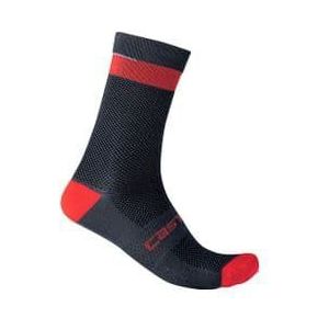 paar castelli alpha 18 sokken donkerblauw  rood