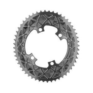 absoluteblack premium oval road 110x4 bcd kettingblad voor shimano dura ace  ultegra  105 cranks 10 11s grijs