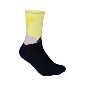 poc essential print socks black yellow