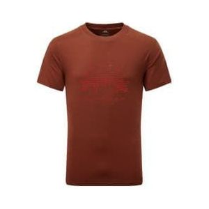 mountain equipment headpoint ekur bordeaux technisch t shirt