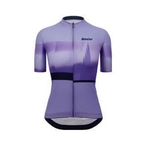 santini mirage women s short sleeve jersey purple