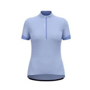 odlo essentials 1 2 zip women s short sleeved jersey blue