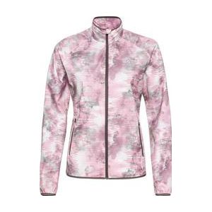 odlo essential light print women s waterproof jacket grey  pink