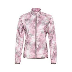 odlo essential light print women s waterproof jacket grey  pink