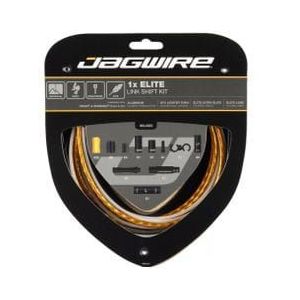 jagwire derailleur kabel en shroud kit 1x elite link shift kit goud