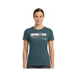 dames ironman 70 3 kraichgau turquoise blauw korte mouw t shirt