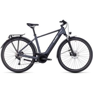 cube touring hybrid one 625 elektrische hybride fiets shimano alivio 9s 625 wh 700 mm grijs 2024