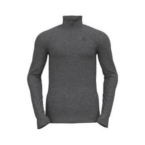 odlo active warm eco grey 1 2 zip long sleeve jersey