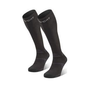 paar bv sport trek compression evo sokken zwart grijs