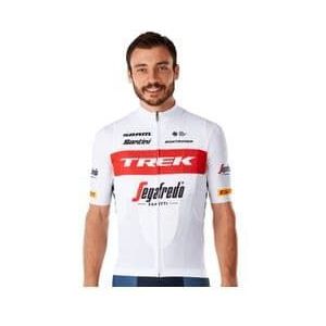 santini x trek segafredo short sleeved jersey white