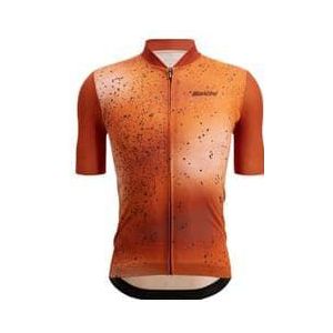 santini fango orange short sleeve jersey