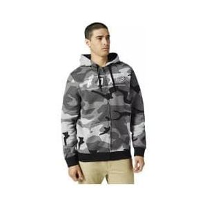 fox pinnacle camouflage zip hoodie zwart