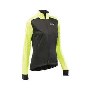 northwave reload sp women s waterproof jacket black yellow fluo