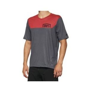 100  airmatic charcoal  racer red long sleeve jersey