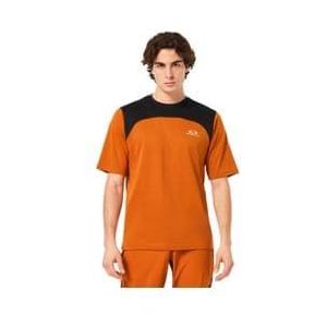 oakley free ride orange short sleeve jersey