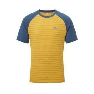 mountain equipment redline short sleeve t shirt blue yellow
