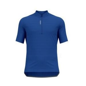 odlo essentials 1 2 zip short sleeve jersey blue