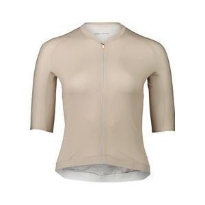 poc pristine sandstone beige women s short sleeve jersey