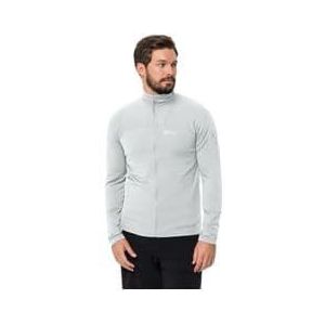 jack wolfskin prelight fz fleece jacket grey