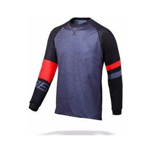 bbb mtb jersey switchback grijs zwart rood