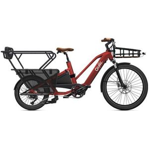 longtail elektrische cargo bike o2 feel equo cargo 4 3 shimano cues 9s 835 wh 20 26  red pack familie