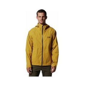 mountain hardwear threshold waterproof jacket yellow