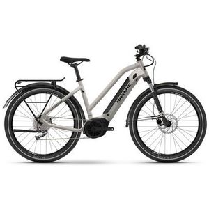 haibike trekking 3 mid shimano alivio 9v 500wh 27 5  lichtgrijs 2023 elektrische mountainbike