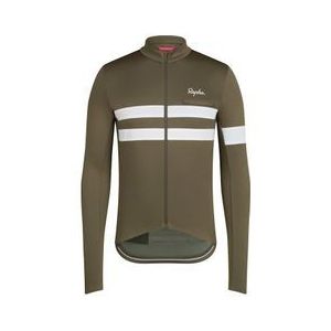 rapha brevet jersey khaki wit herenstrui met lange mouwen