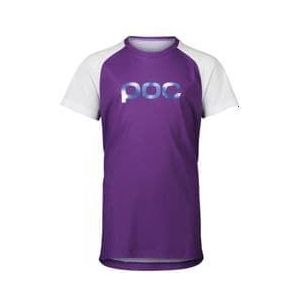 poc essential mtb short sleeve jersey paars wit