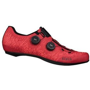 fizik infinito vento knit r1 road shoes red coral  black