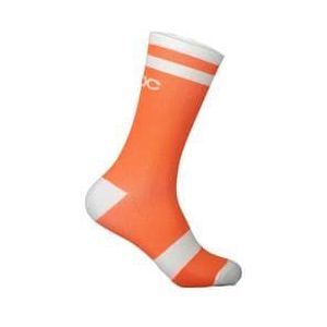poc lure mtb socks orange white