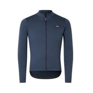 gripgrab gravelin merinotech thermal blue long sleeve jersey