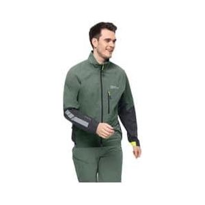 jack wolfskin morobbia 2 5l waterproof jacket green
