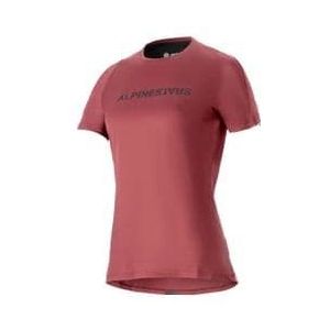 alpinestars stella a dura dri switch bordeaux short sleeve jersey
