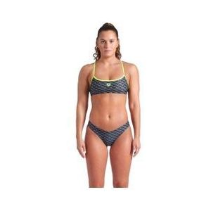 arena new monogram 2 delig zwempak groen dames