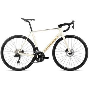 orbea orca m30i racefiets shimano 105 di2 12s 700 mm ivoorwit bordeauxrood 2024