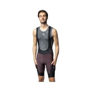 ale stones cargo bib shorts black