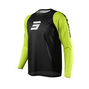 shot neo defender short sleeve jersey zwart  geel