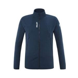 millet k lightgrid blue long sleeve fleece