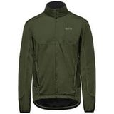 gore wear c5 thermal jacket gore windstopper thermo trail khaki