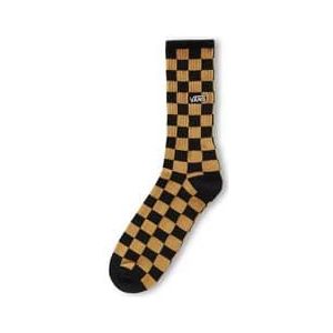 vans checkerboard crew ii brown socks