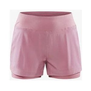 craft adv women s 2 in 1 short roze