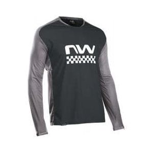 northwave edge long sleeve jersey zwart grijs