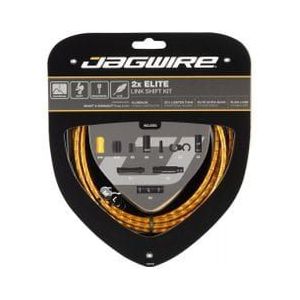jagwire cables  amp  jackets kit 2x elite link shift kit gold