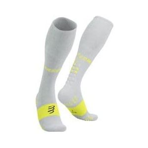 compressport full socks oxygen yellow  white