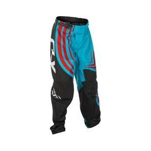 Fly Racing - F 16 - Broek - Cyaan Zwart Rood