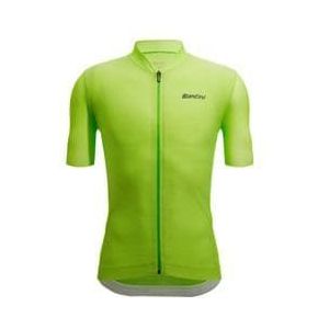 santini short sleeve jersey colore puro fluo green