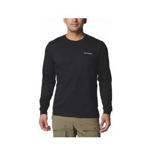 columbia csc seizoensgebonden logo t shirt lange mouwen zwart