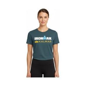 dames kalmar turquoise blauw ironman korte mouw t shirt